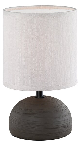 Lampada tavolo da Interno E14 in Ceramica Marrone