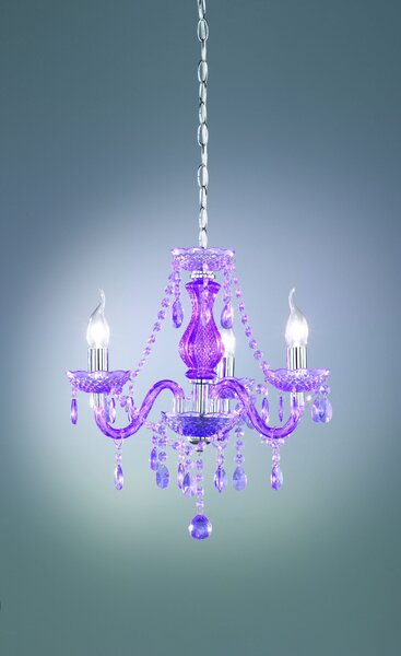 Lampadario da Interno E14 in Metallo Cromo