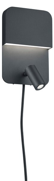 Applique da Interno a LED in Metallo Nero Opaco