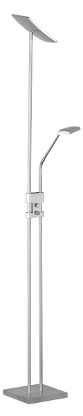 Piantana da Interno a LED in Metallo Nickel Opaco