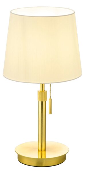 Lampada tavolo da Interno E27 in Metallo Ottone Satinato