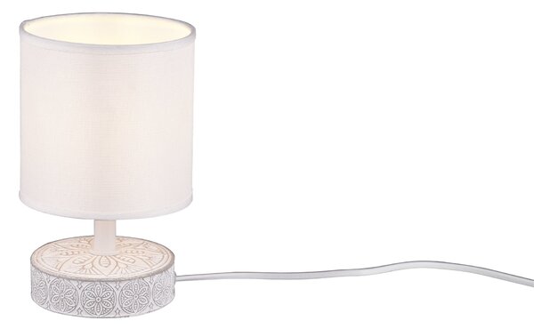 Lampada tavolo da Interno a LED in Ceramica Bianco