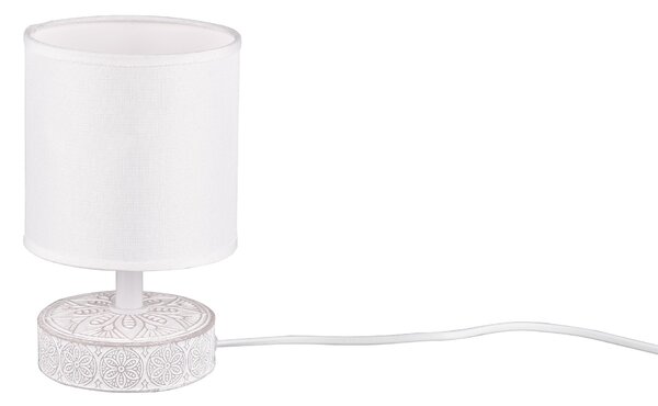 Lampada tavolo da Interno a LED in Ceramica Bianco