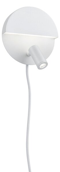 Applique da Interno a LED in Metallo Bianco Opaco