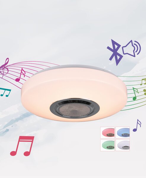 Plafoniera da Interno a LED in Plastica Bianco