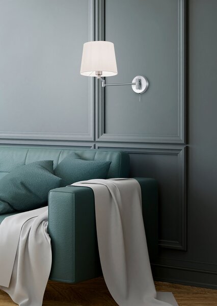 Applique da Interno E27 in Metallo Nickel Opaco