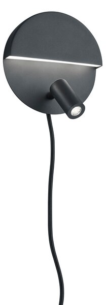 Applique da Interno a LED in Metallo Nero Opaco
