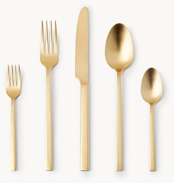 Set di posate spazzolate opache Shine, varie misure