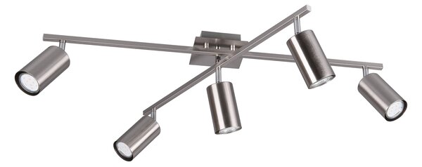 Plafoniera da Interno GU10 in Metallo Nickel Opaco