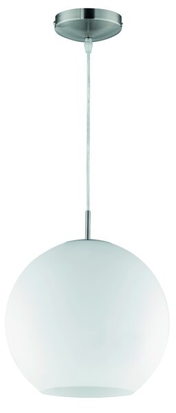 Lampada a Sospensione da Interno E27 in Metallo Nickel Opaco