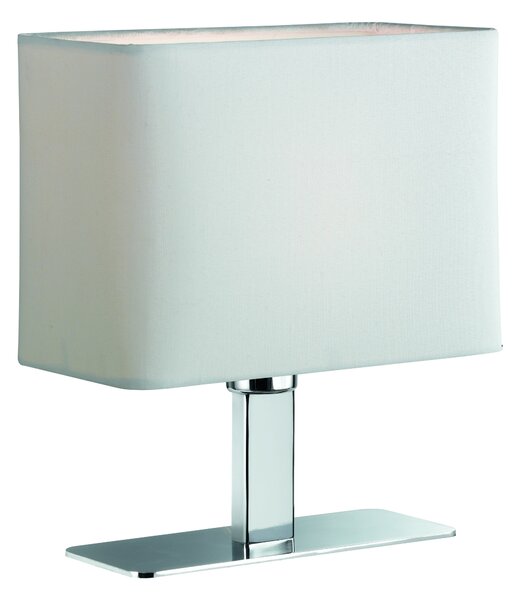 Lampada tavolo da Interno E14 in Metallo Cromo