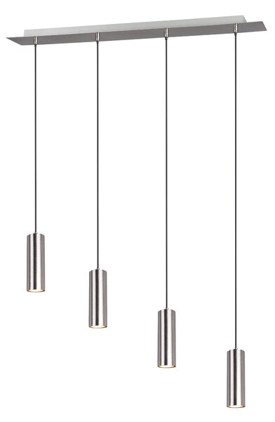 Lampada a Sospensione da Interno GU10 in Metallo Nickel Opaco