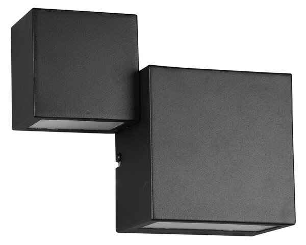 Applique da Interno a LED in Metallo Nero Opaco
