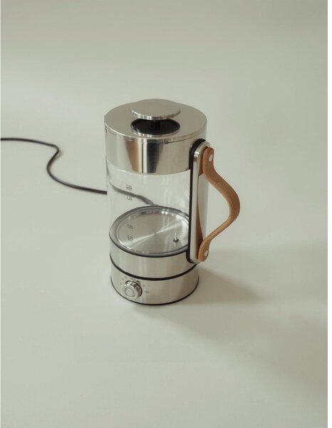 Bollitore argentato in vetro 1,2 l Emma – Stelton