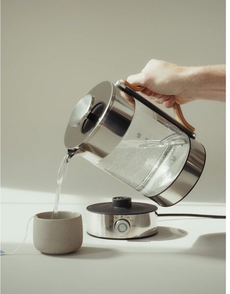 Bollitore argentato in vetro 1,2 l Emma – Stelton