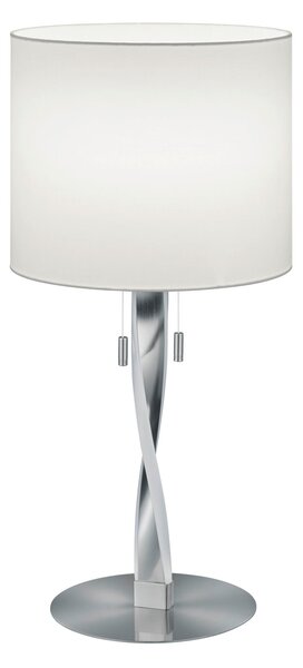 Lampada tavolo da Interno a LED in Metallo Nickel Opaco
