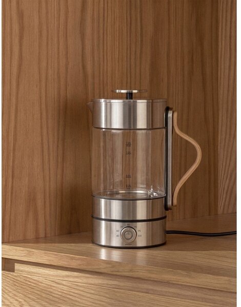 Bollitore argentato in vetro 1,2 l Emma – Stelton