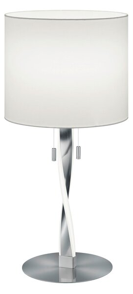Lampada tavolo da Interno a LED in Metallo Nickel Opaco