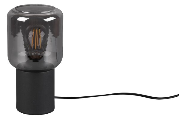 Lampada tavolo da Interno a LED in Metallo Nero Opaco