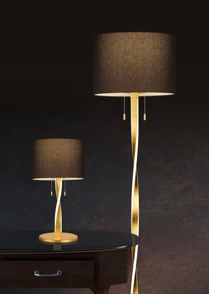 Piantana da Interno a LED in Metallo Oro