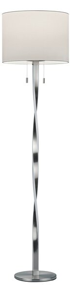 Piantana da Interno a LED in Metallo Nickel Opaco