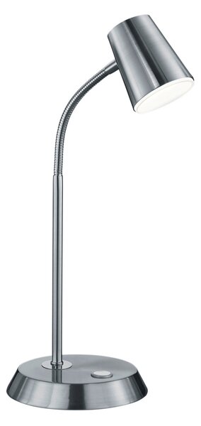 Lampada tavolo da Interno a LED in Metallo Nickel Opaco