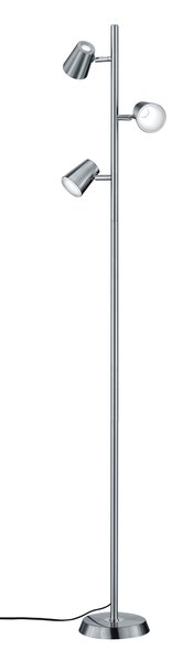 Piantana da Interno a LED in Metallo Nickel Opaco