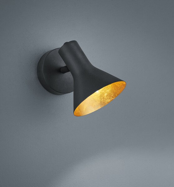 Faretto da Interno E14 in Metallo Nero