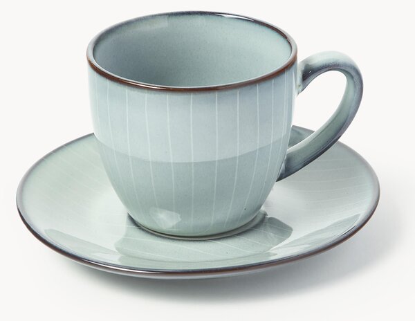 Tazza con piattino fatti a mano Nordic Sea