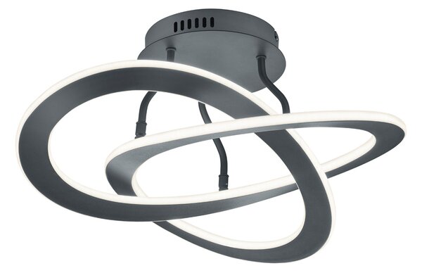 Plafoniera da Interno a LED in Metallo Antracite