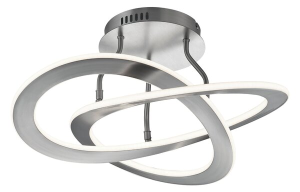 Plafoniera da Interno a LED in Metallo Nickel Opaco