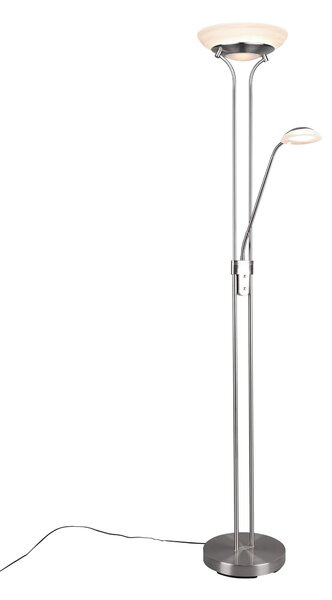 Piantana da Interno a LED in Metallo Nickel Opaco