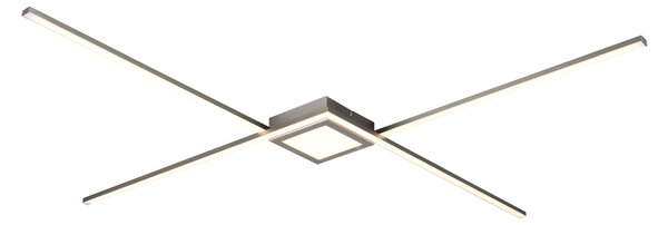 Plafoniera da Interno a LED in Metallo Nickel Opaco