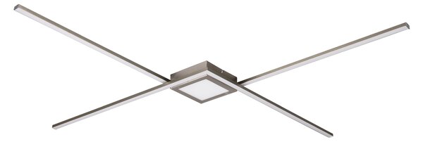 Plafoniera da Interno a LED in Metallo Nickel Opaco