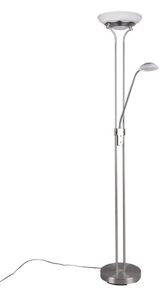 Piantana da Interno a LED in Metallo Nickel Opaco