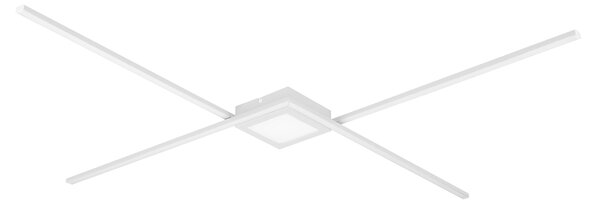 Plafoniera da Interno a LED in Metallo Bianco Opaco
