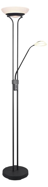 Piantana da Interno a LED in Metallo Nero Opaco