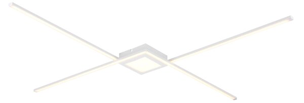 Plafoniera da Interno a LED in Metallo Bianco Opaco