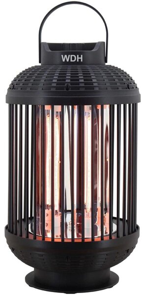 Stufa a lanterna riscaldante - 600/1.200 W - Girevole di 180° - Per balcone e terrazzo