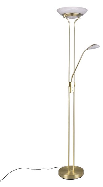 Piantana da Interno a LED in Metallo Ottone Opaco