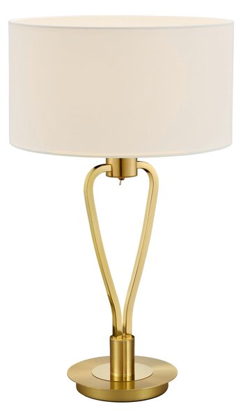 Lampada tavolo da Interno E27 in Metallo Ottone Satinato