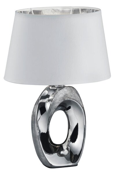 Lampada tavolo da Interno E14 in Ceramica Argento