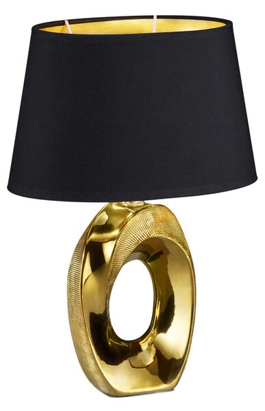 Lampada tavolo da Interno E14 in Ceramica Oro