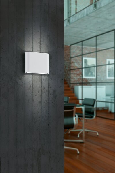 Applique da Esterno a LED in Pressofusione di alluminio Bianco Opaco