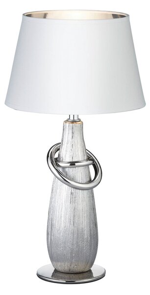 Lampada tavolo da Interno E14 in Ceramica Argento