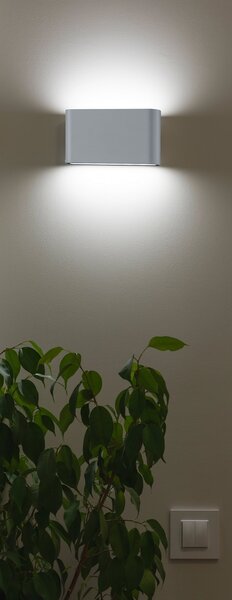 Applique da Esterno a LED in Pressofusione di alluminio Titanio