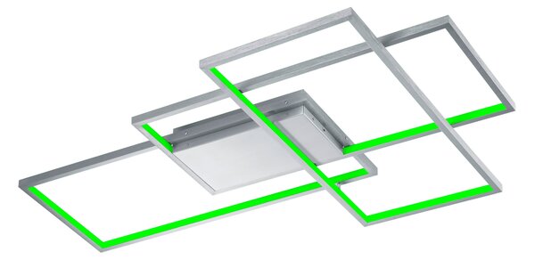 Plafoniera da Interno a LED in Metallo Nickel Opaco