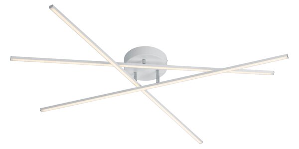 Plafoniera da Interno a LED in Metallo Bianco Opaco