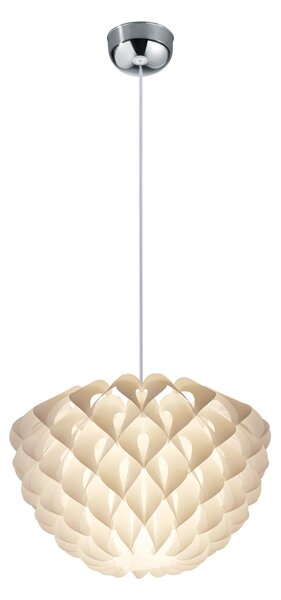 Lampada a Sospensione da Interno E27 in Plastica Bianco
