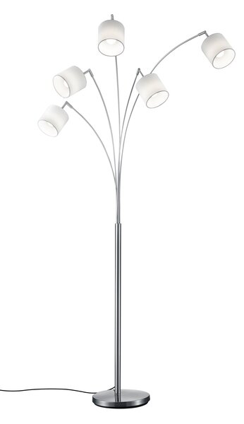 Piantana da Interno E14 in Metallo Nickel Opaco